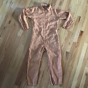 🚖moved to IG only🚖 Beatrice Valenzuela Linen Picasso Jumpsuit - SMALL